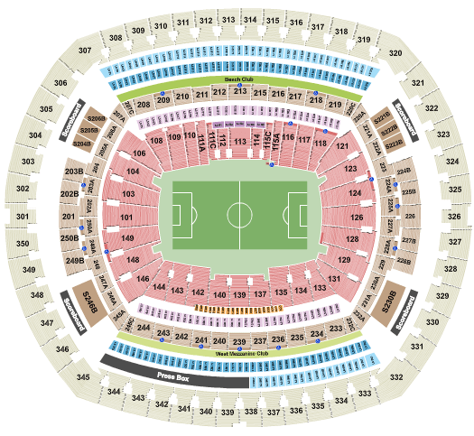 MetLife Stadium World Cup Seating Chart